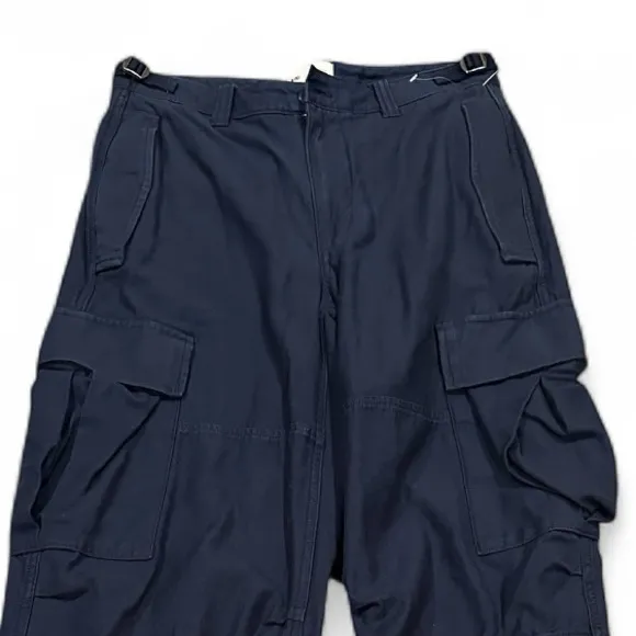 TNA aritiza navy barrel cargo jogger high rise pants 4 Blue - Image 5