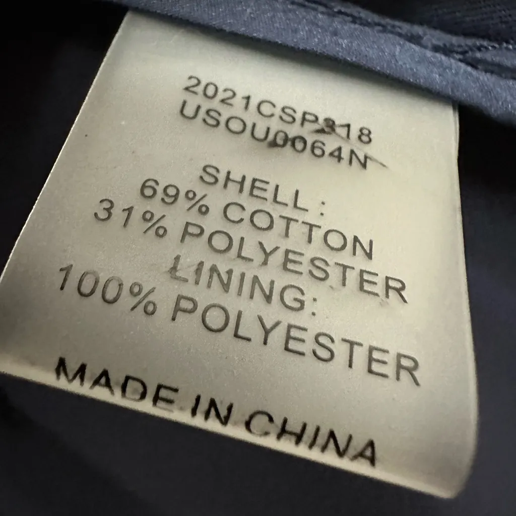 Universal Standard Navy Double-Breasted Derjon Women's Trench Coat size 16-18/XL - Image 4