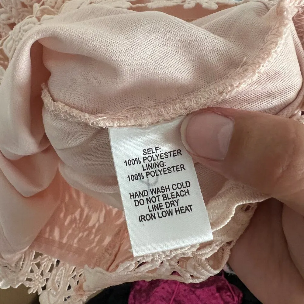 Lulu’s Love Poem Blush Pink Lace Mini Dress Size‎ S - Image 13