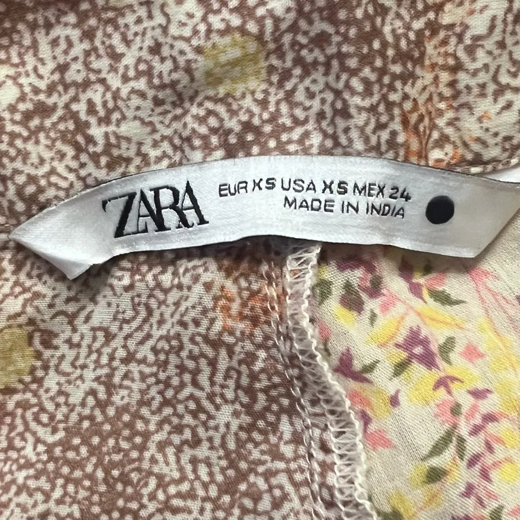 ZARA‎ Patchwork Sheer Lightweight Viscose Cargo Pants Size XS Style 6895/055 - Image 16