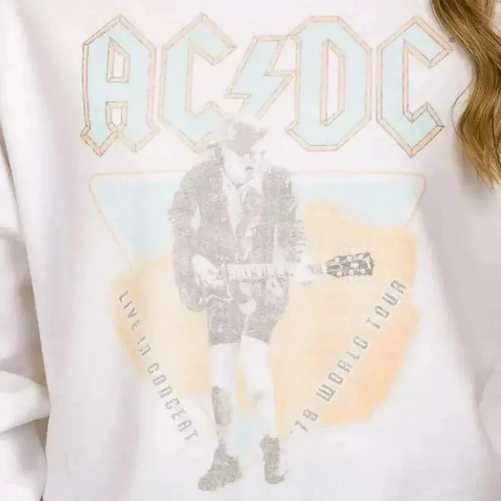 AC / DC Live In Concert ‘79 World Tour Long Sleeve Sweatshirt Size XXL - Image 4