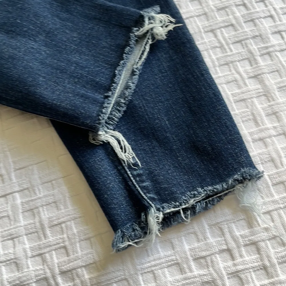 Mother Denim High Waisted Looker Ankle Fray Cat Attack Jeans - Image 8