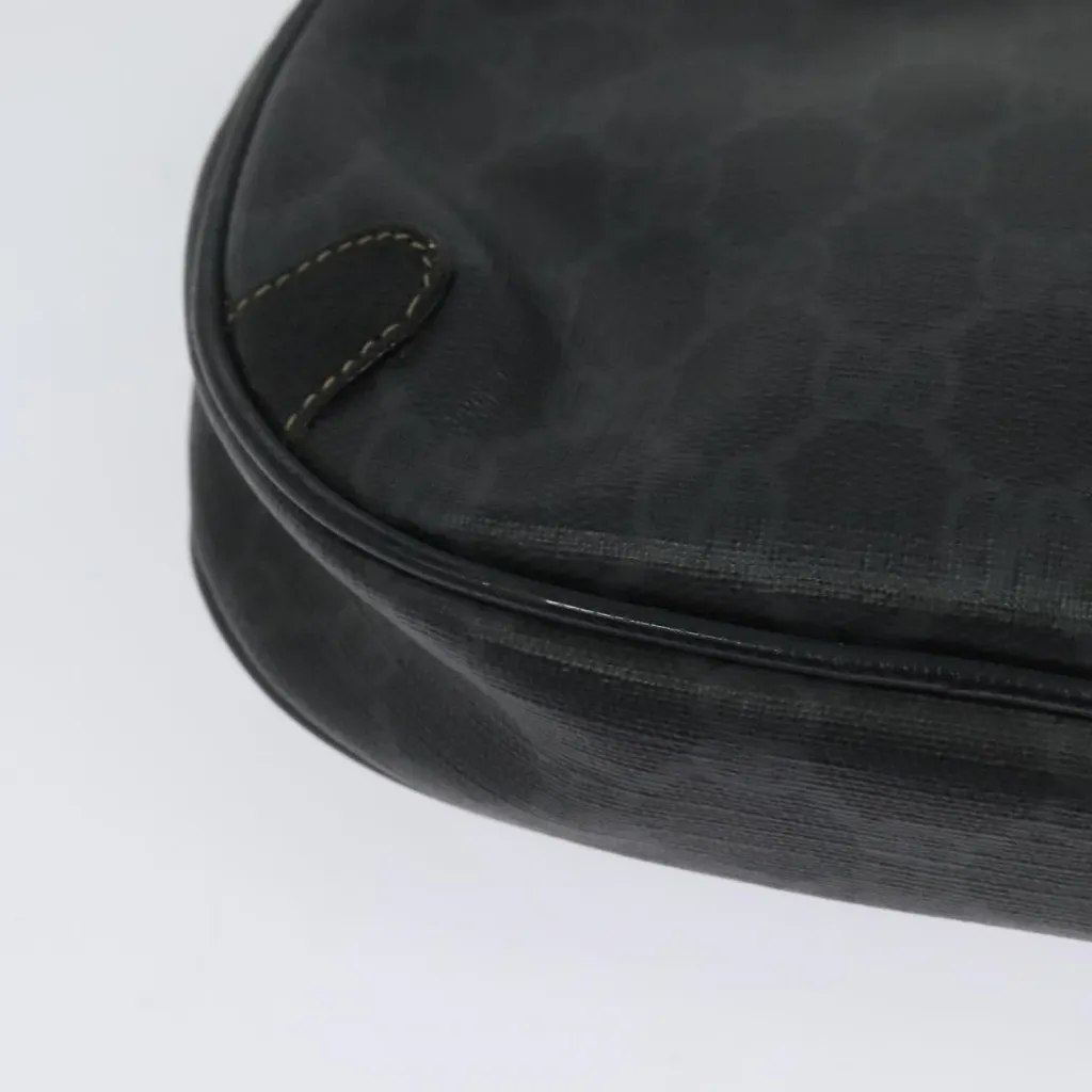 GG Supreme Web Sherry Line Shoulder Bag PVC Black 156 02 066 Authentic - Image 6