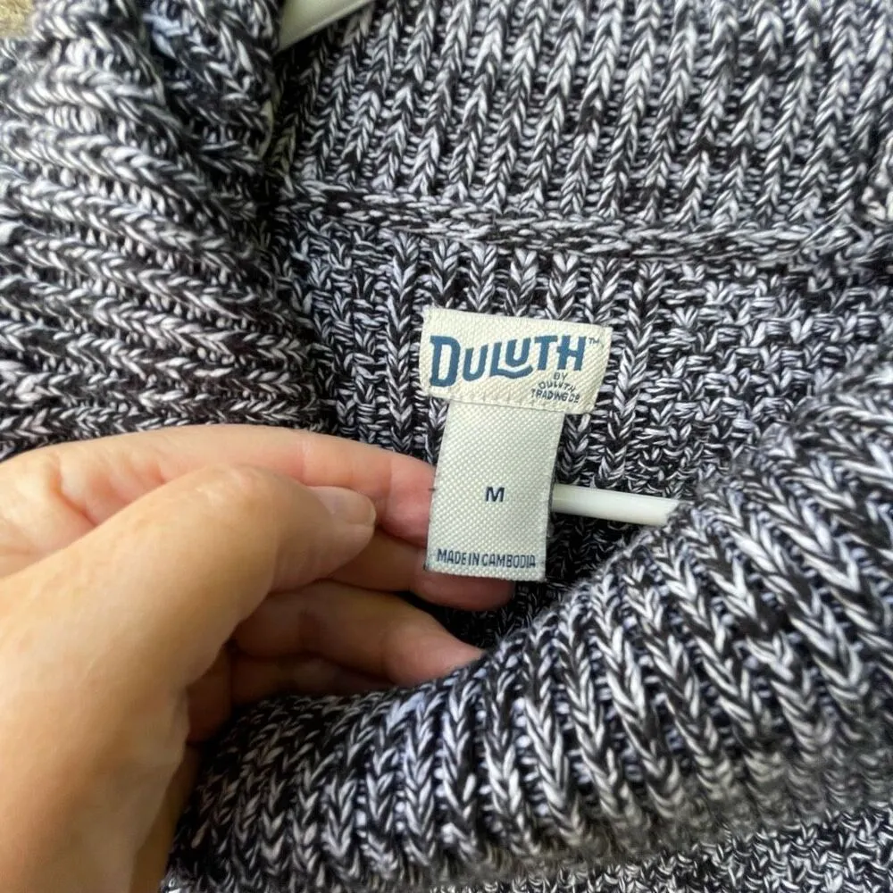Duluth by Duluth Trading size M heavy knit relaxed fit pockets Black Size M - Image 9