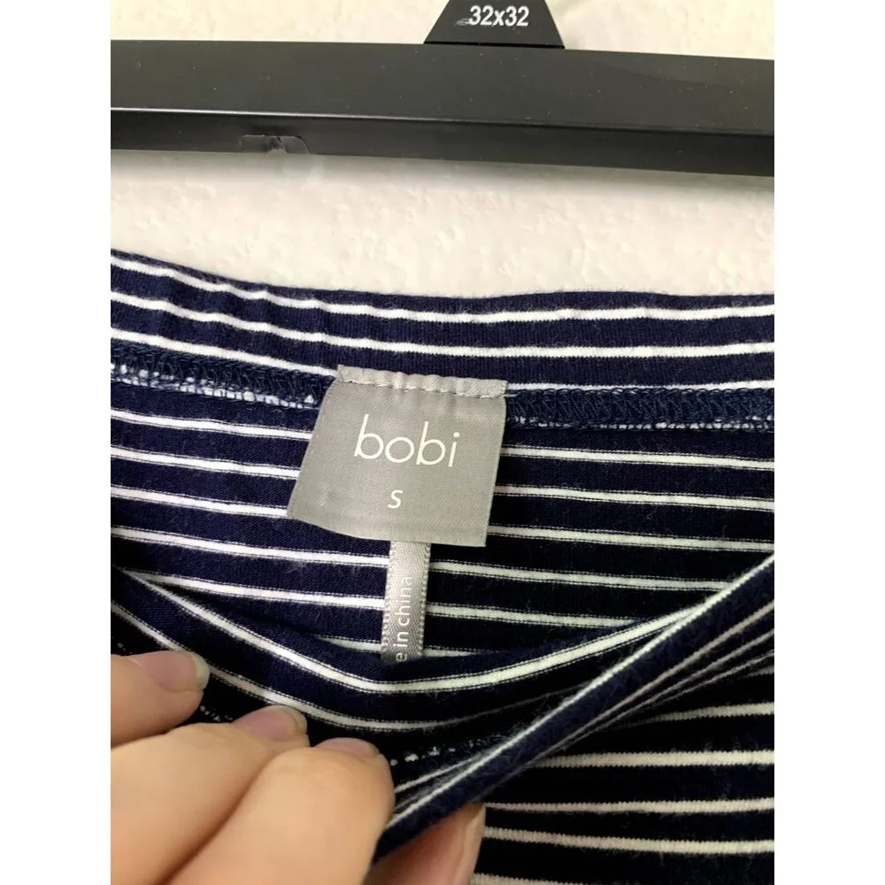 Bobi Los Angeles Cotton Striped Skirt and Top Set Womens Sz S Beachy Crop Top - Image 8
