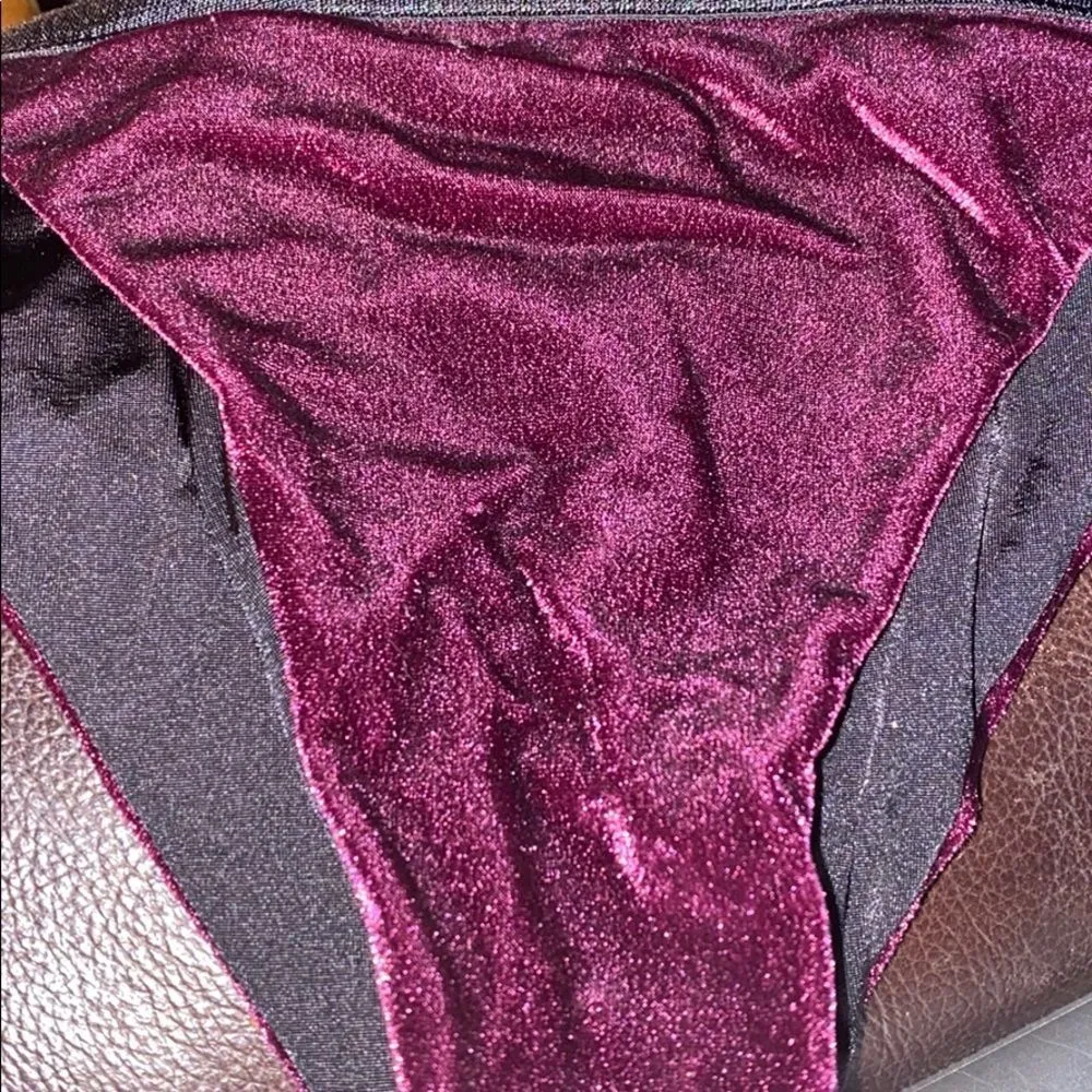 Beach Bunny Renegade Skimpy Bikini Bottom in Plum - Image 7