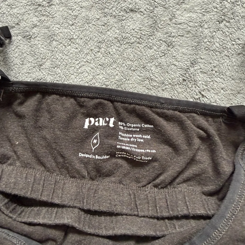 Pact Organic Everyday Shelf Bra Long Camisole Sustainable Basic Layering - Image 3