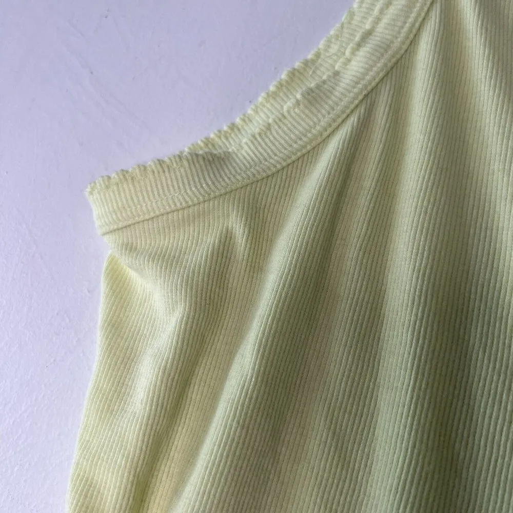 𝅺Bp thong Bodysuit cami Size 1X Yellow - Image 6