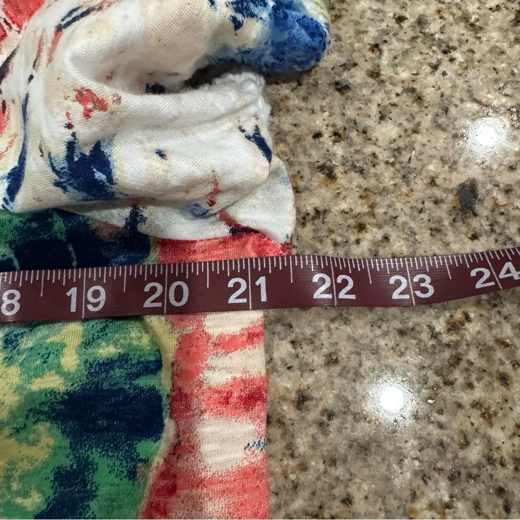 Style & Co. Multicolor Tie-Dye Blouse Large L - Image 5