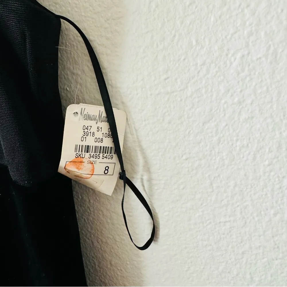 NWT Vintage 90s Kay Unger New York Black Embellished Cocktail Dress - Image 2