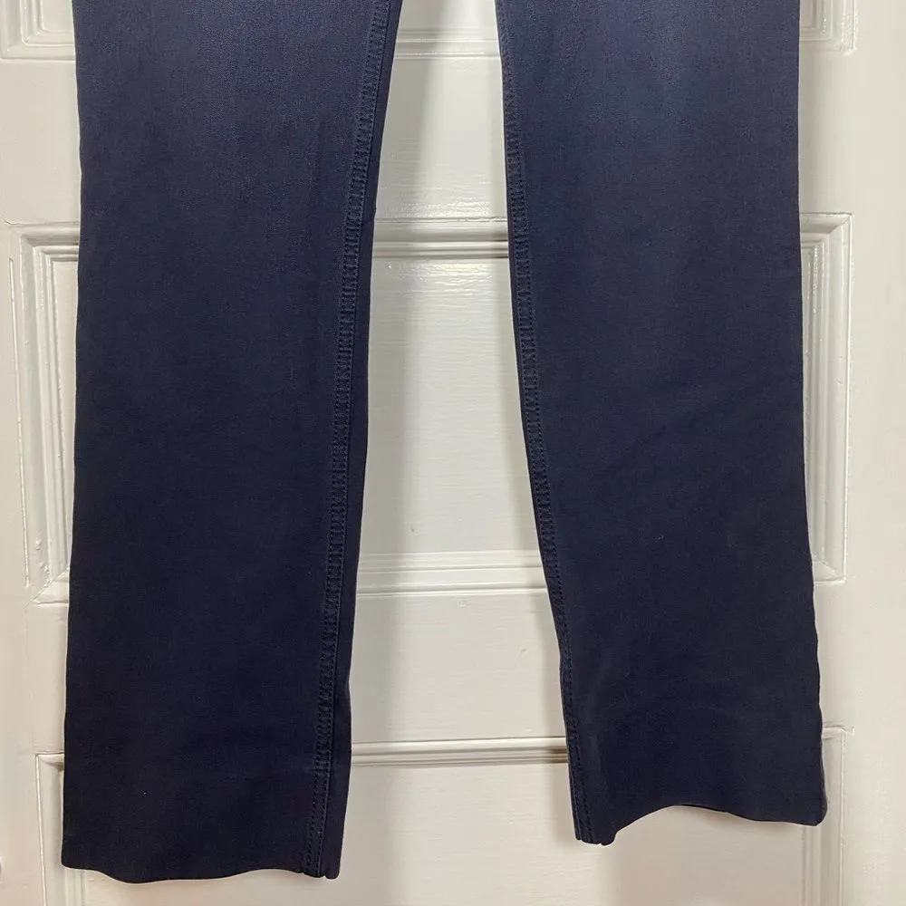 M.M. LAFLEUR The Hockey Straight Leg Pant w Adjustable Hem Navy Blue Sz 4 - Image 12