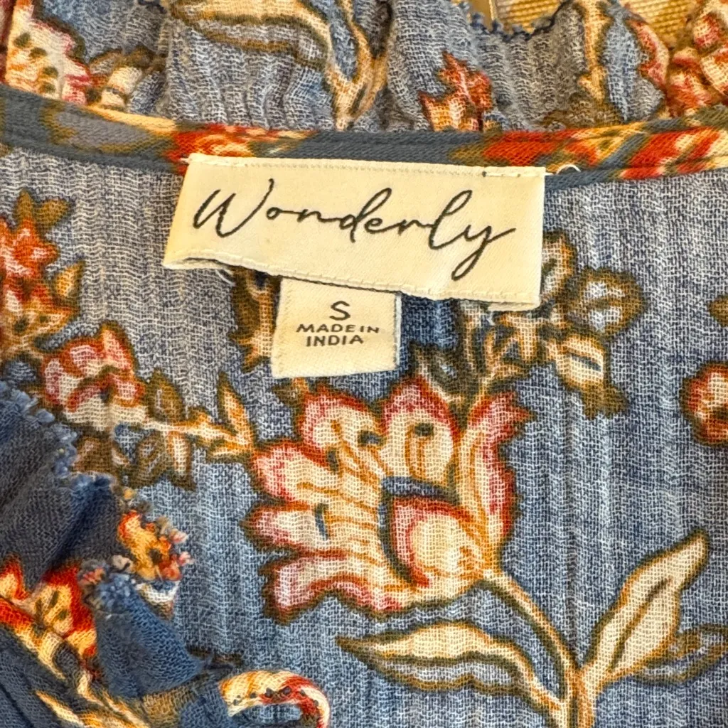 Wonderly Blue Floral Maxi Dress - Image 2