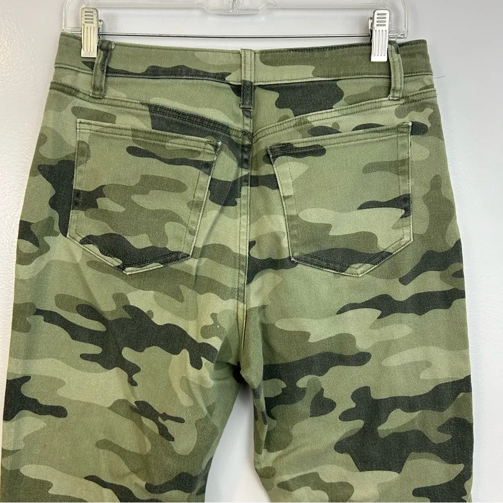 Nili Lotan for Target Green Camouflage High Rise Denim Jeans Size 6 - Image 8