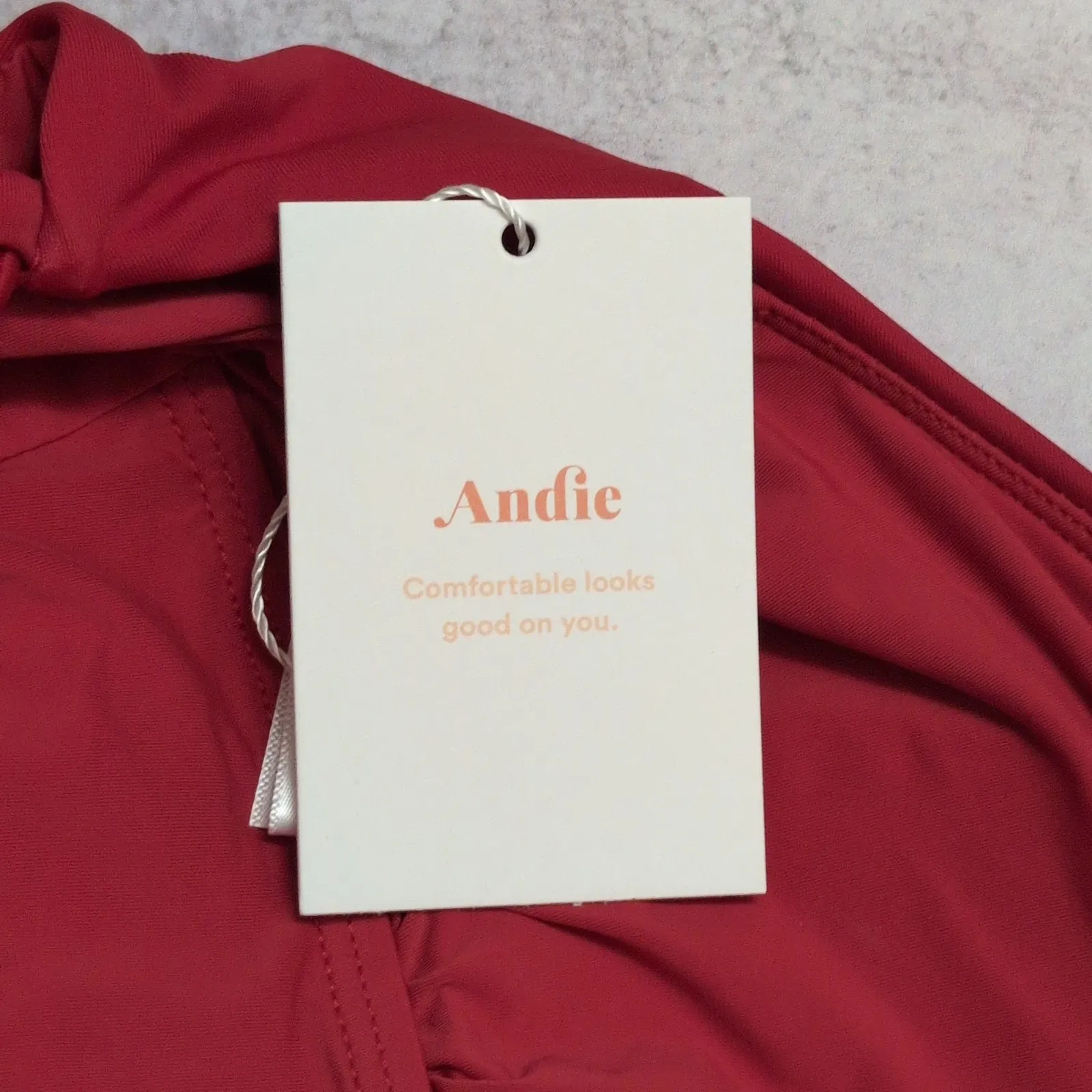 Andie Fiji One Piece Cherry Red Strappy Swimwear Bathing Suit XS New - Image 8