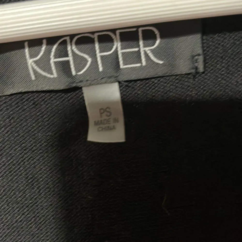 Kasper Open Cardigan and Matching Shell NWT Petite Small Black Size undefined - Image 6