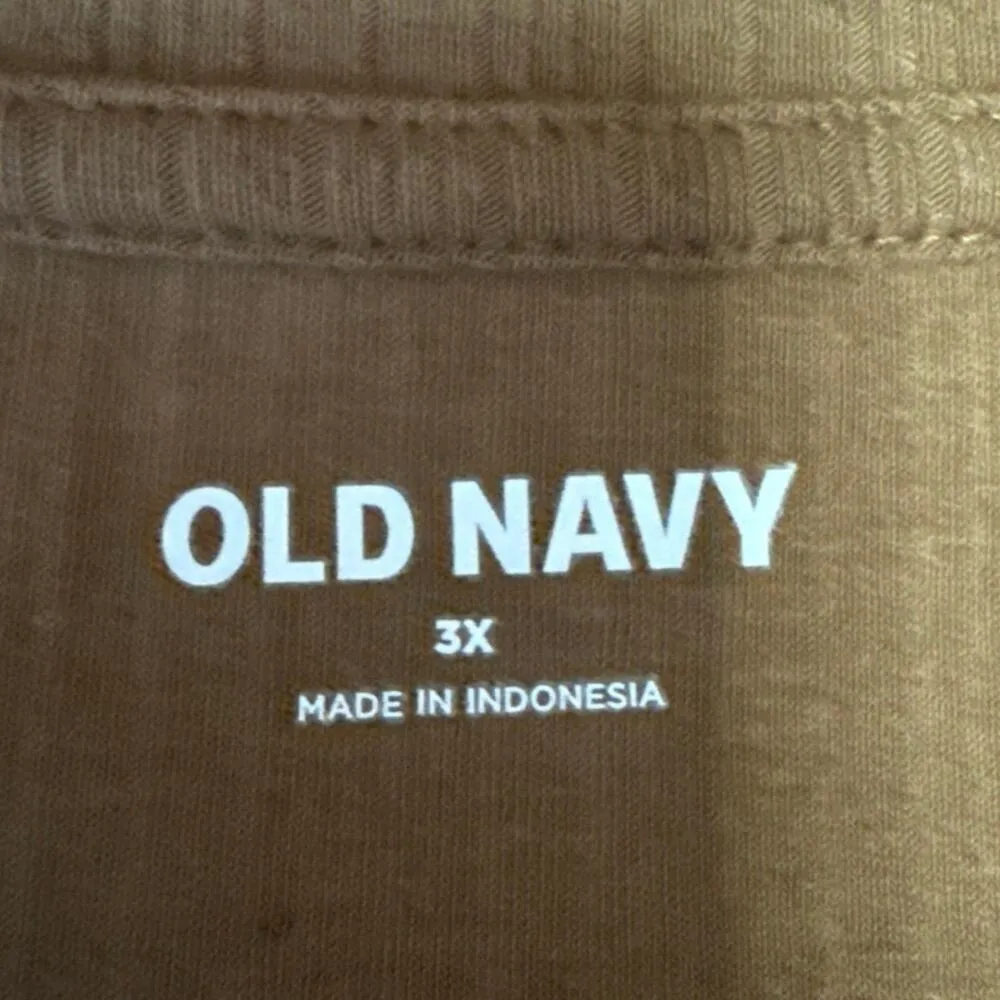 NEW Old Navy Brown Rib Knit Long Sleeve Square Neck Pullover Sweater Top Size 3X - Image 3