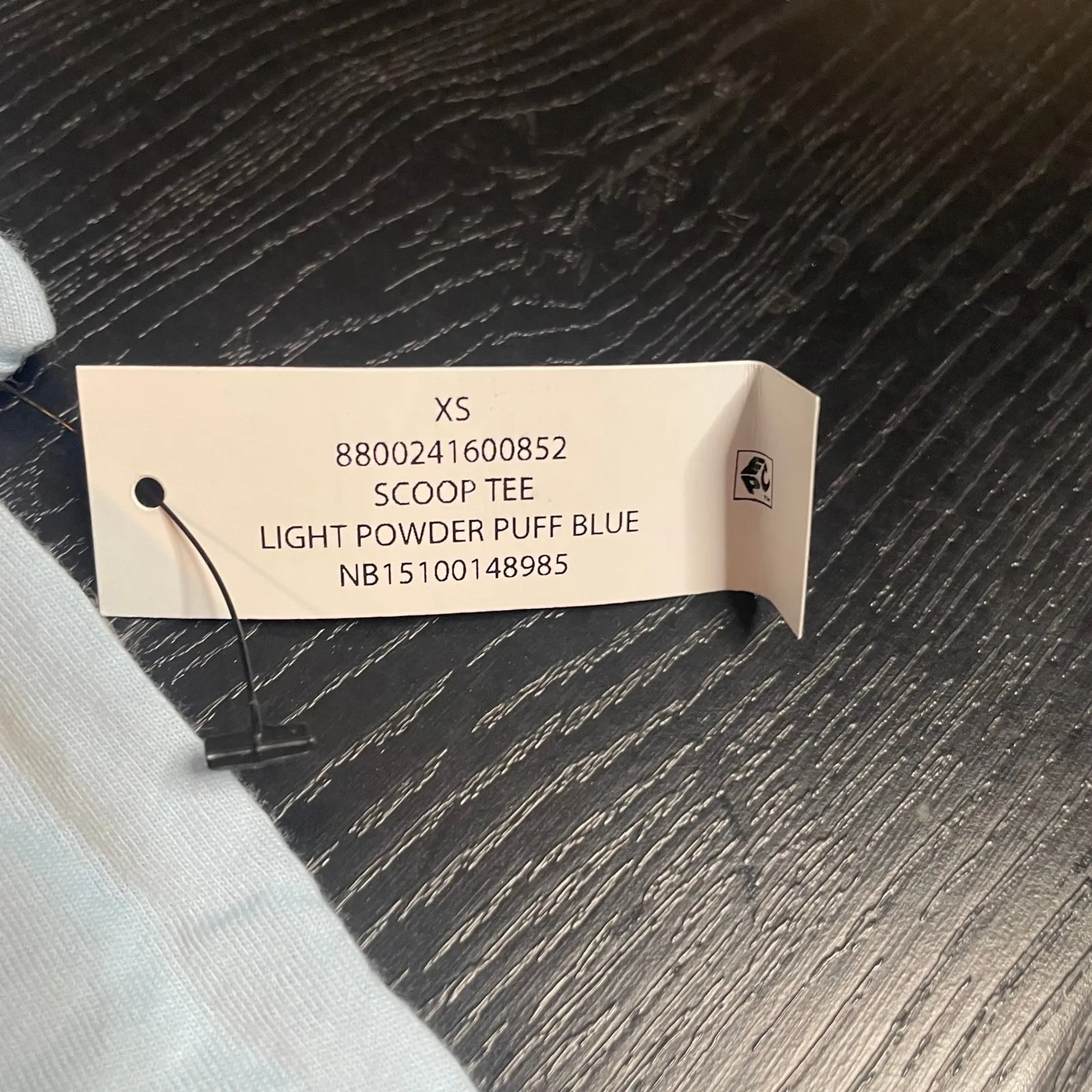 No Boundaries Womens Light Powder Puff Blue Scoop Neck Short Sleeve Tee Shirt XS - Image 3