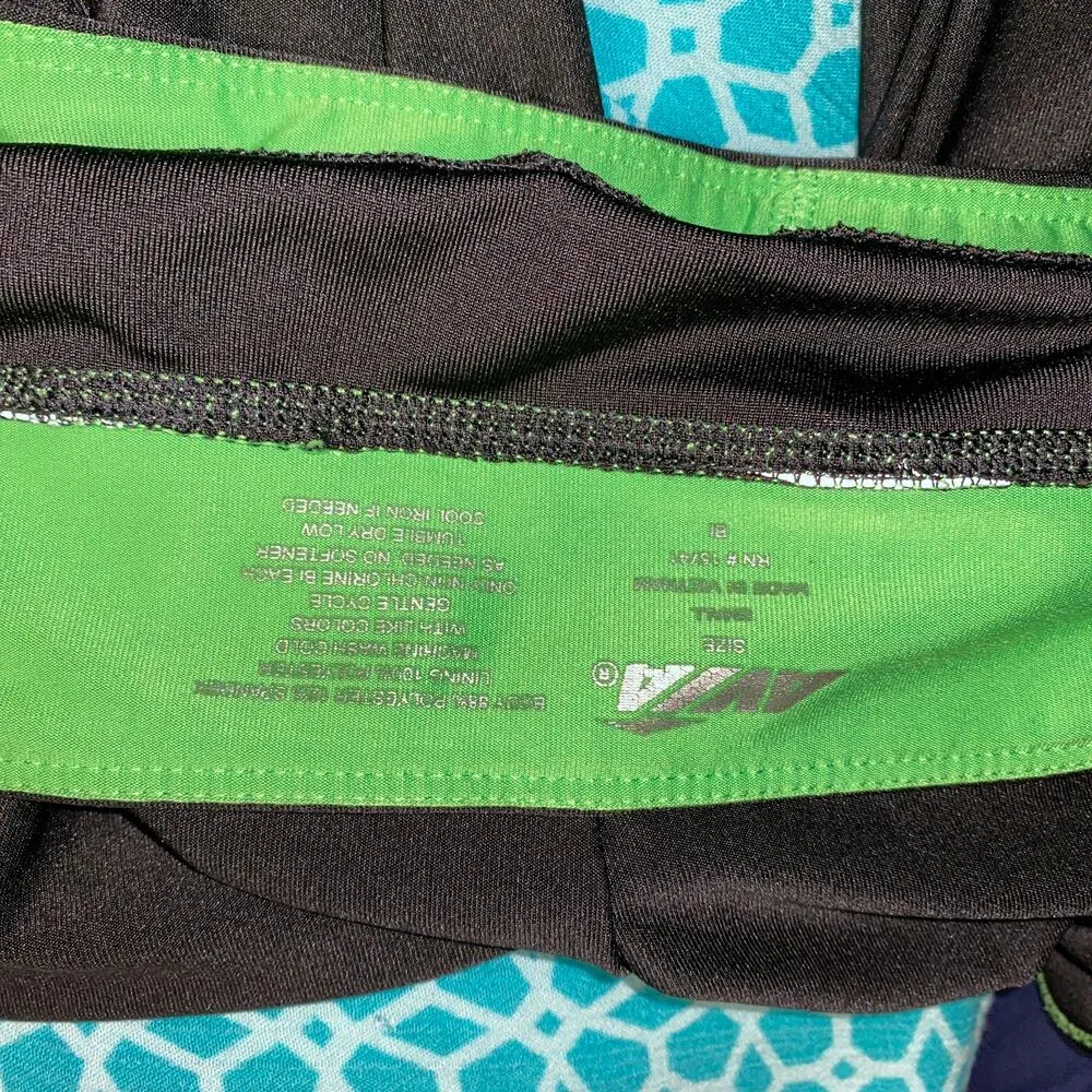 Avia  Black & Neon Green Athletic Capri Leggings Women's Size Small - Image 4