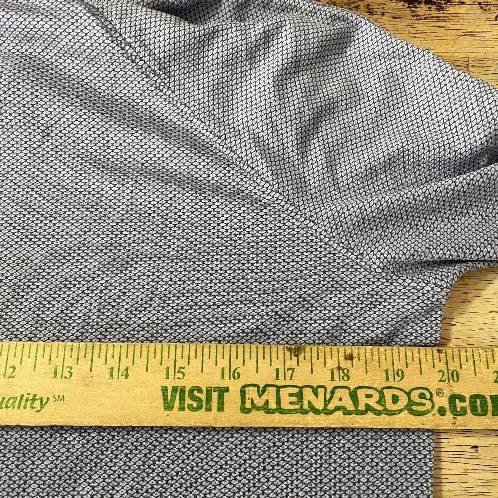 Oiselle Mesh Funnel Neck Top Large Blue - Image 6