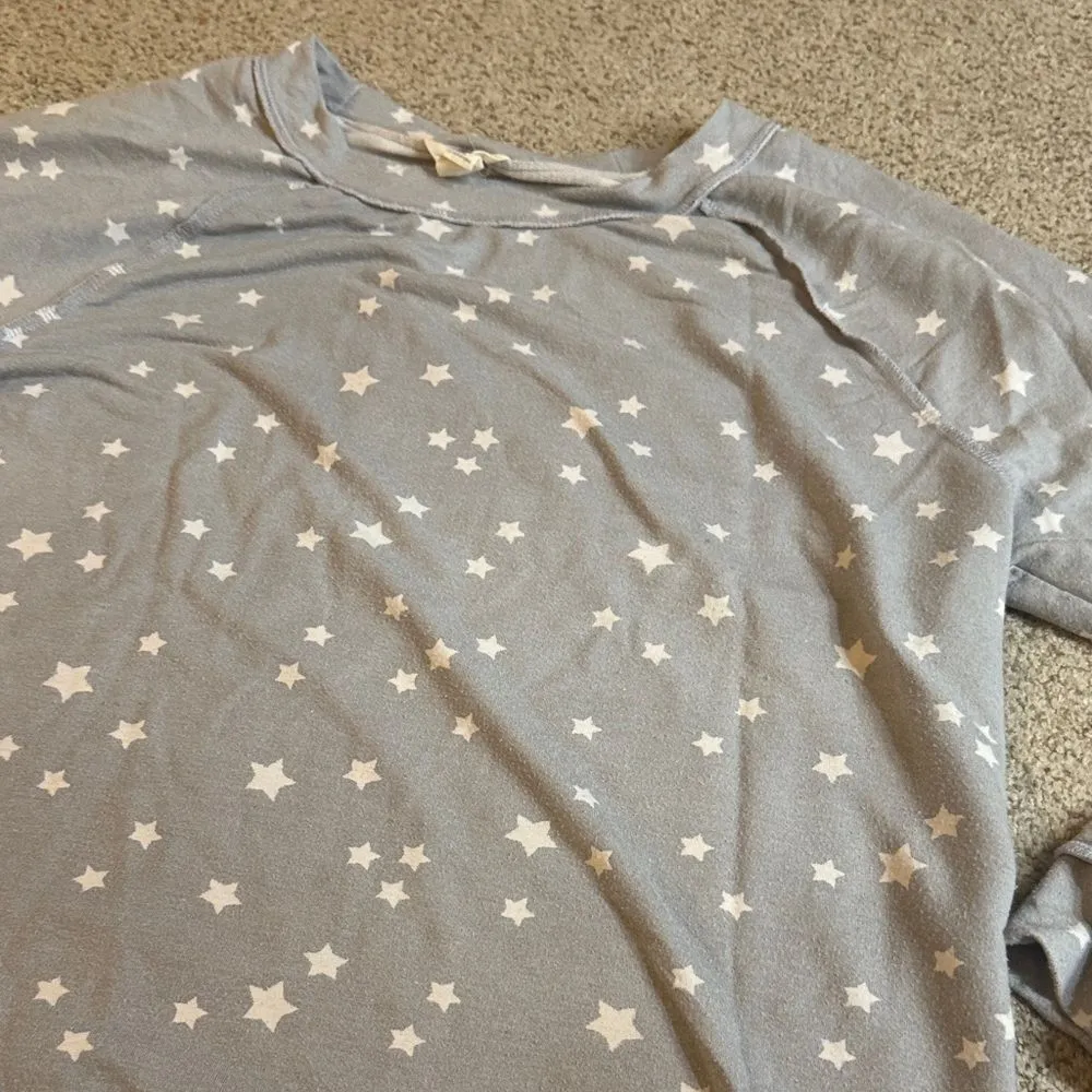 Caslon Gray Star Pattern Women’s Sweater Medium - Image 4
