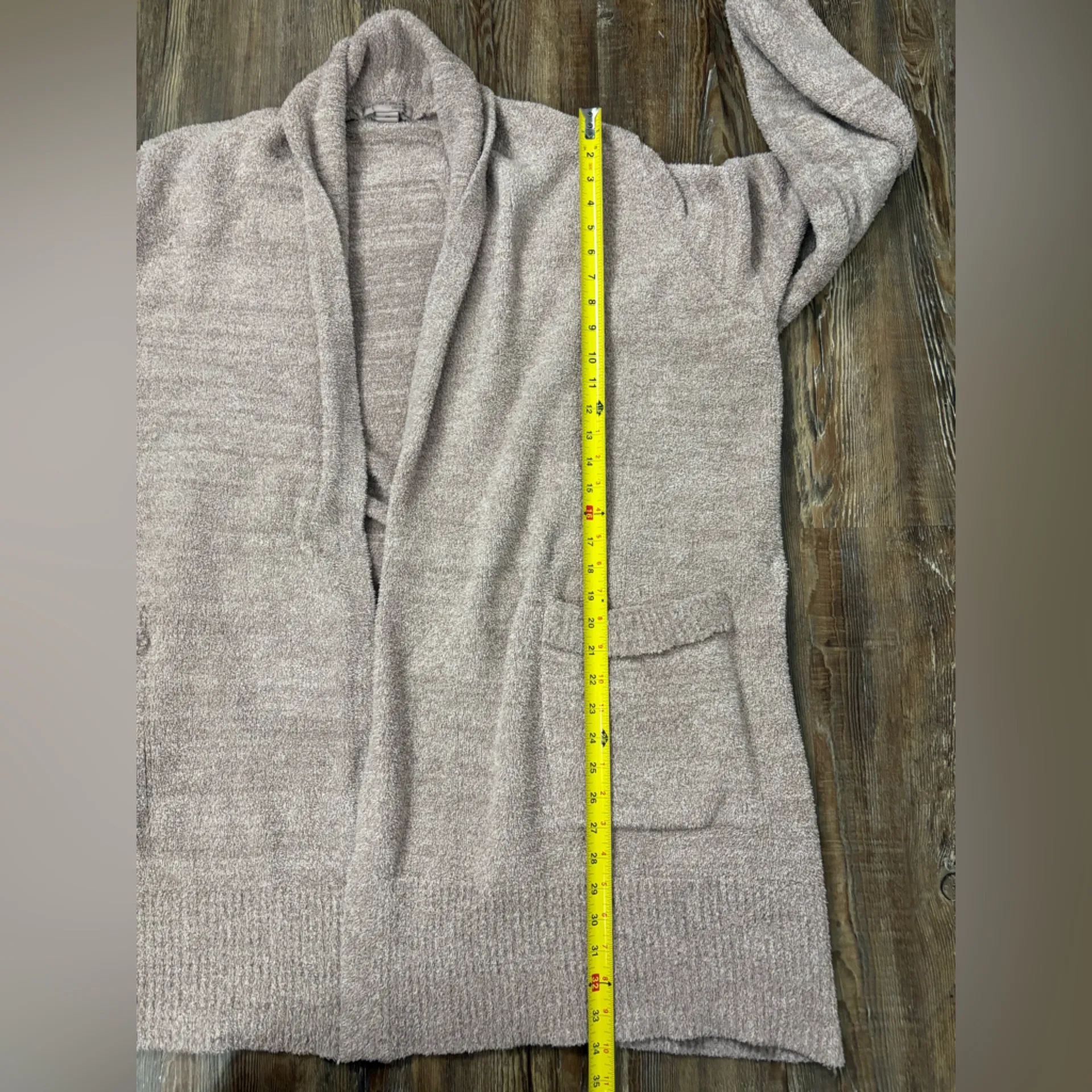 Barefoot Dreams Cozy Chic Long Thick Sweater Open Front Cali Cardigan 2X Winter - Image 8