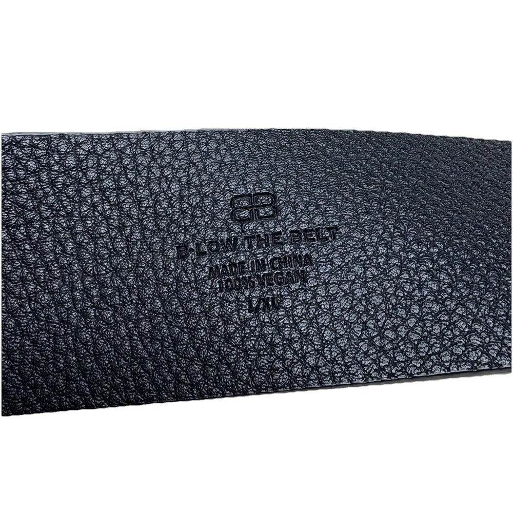 B-Low the Belt Camille Black Vegan Leather Wide Belt Size Large / XL womens - Image 3