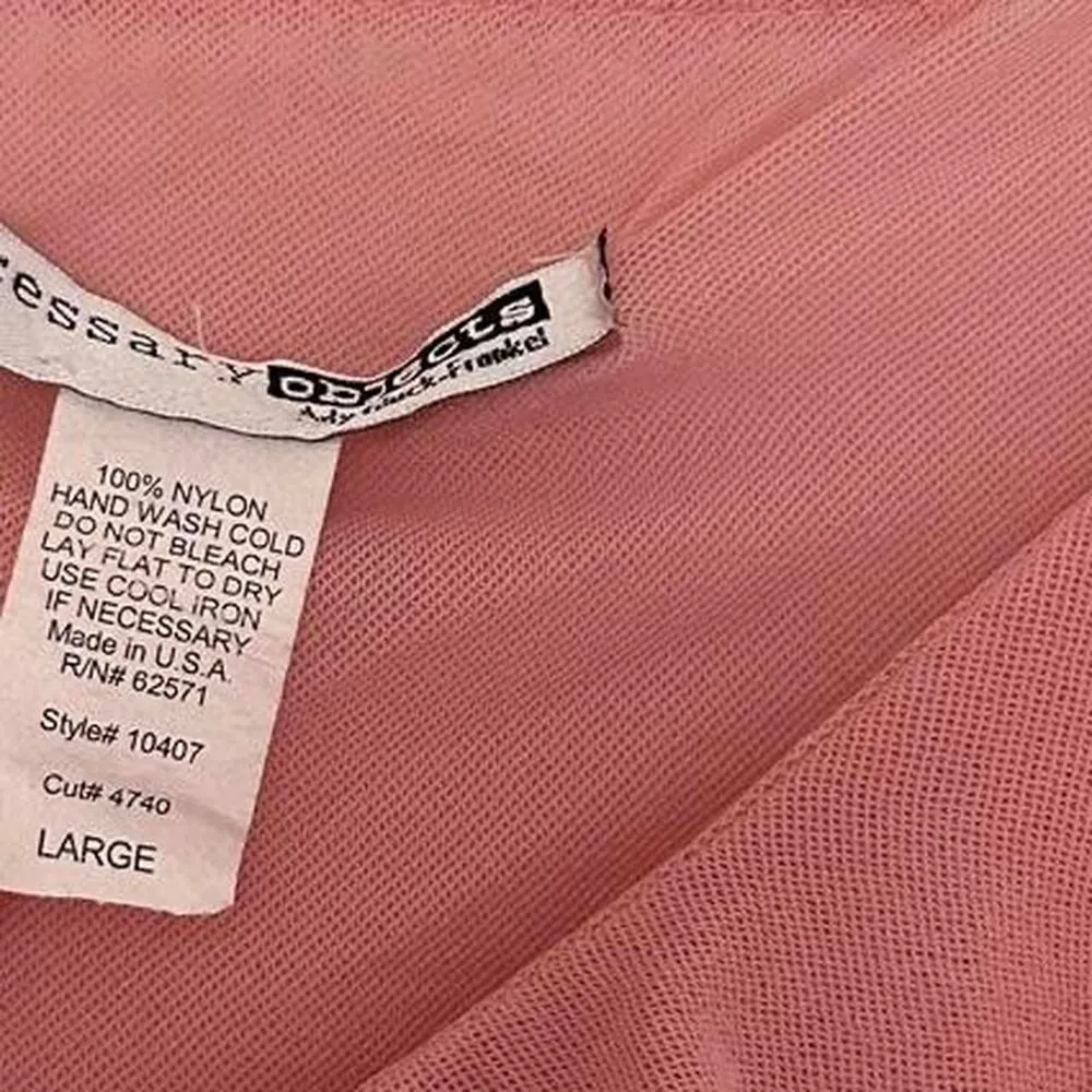 Vintage Y2K Pink & Black Babydoll Mesh Top – Sweetheart Bow Detail (Size Large) - Image 5