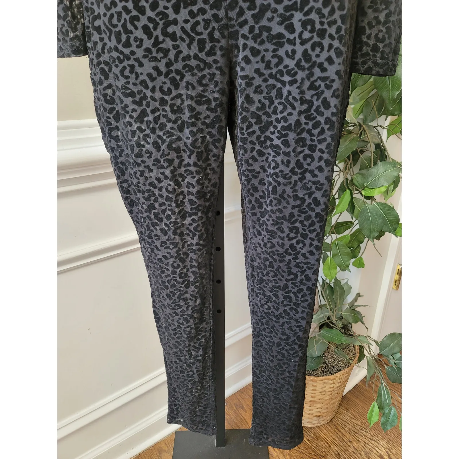 Lane Bryant Jumpsuit Women Size S Brown Metallic Wide Leg Long Sleeve Belted - Image 7