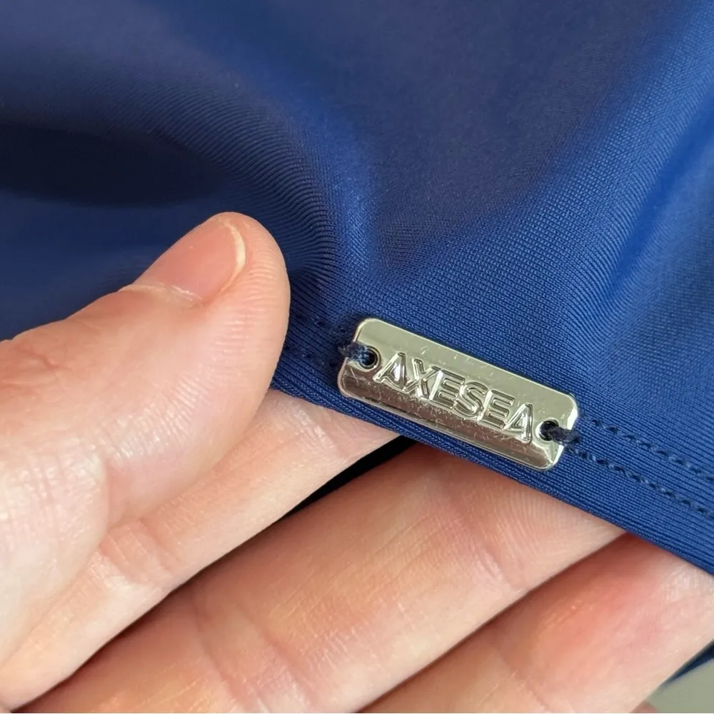 AXESEA Womens Rash Guard Long Sleeve One Piece Swimsuit UPF 50+ Size 16 Blue - Image 7