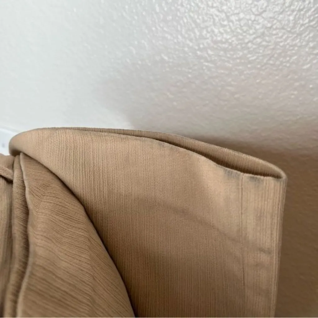 St. John Sport beige cotton gauze woven bootcut dress pants size 4 old money - Image 13