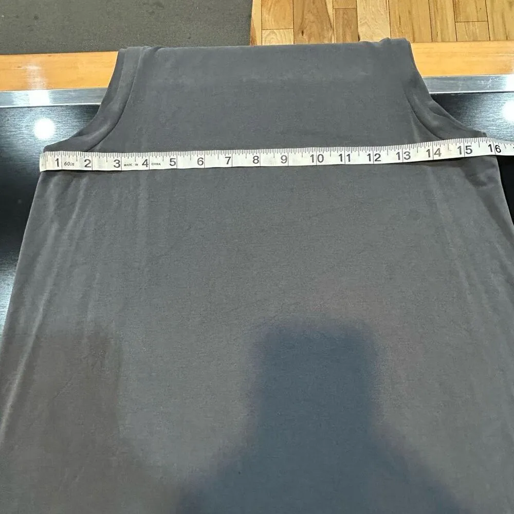 Madewell sand wash  gray sleeveless mock neck casual modal shift‎ dress size XS - Image 5