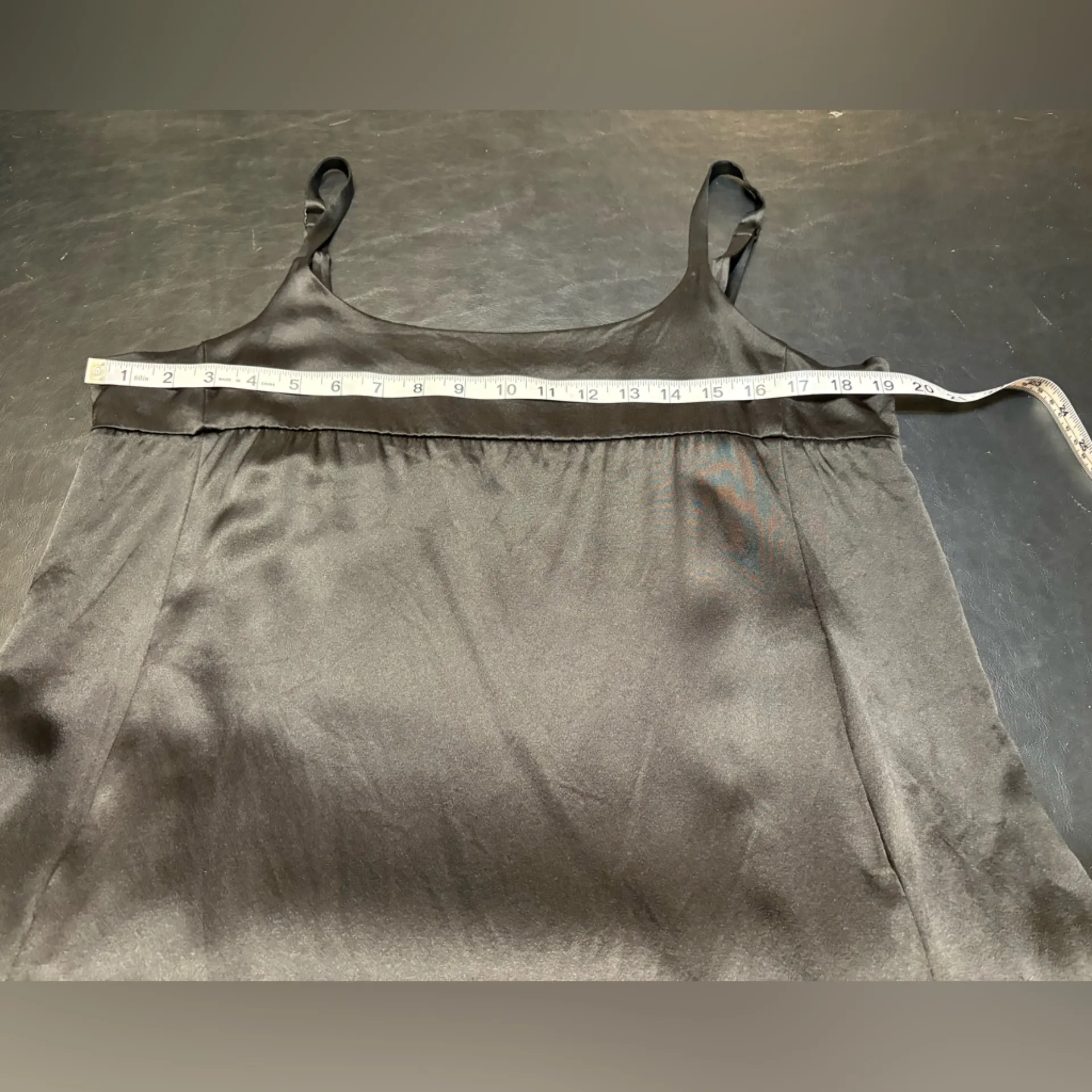 Eileen Fisher Black 100% Silk Cami Slip Dress size PL - Image 9