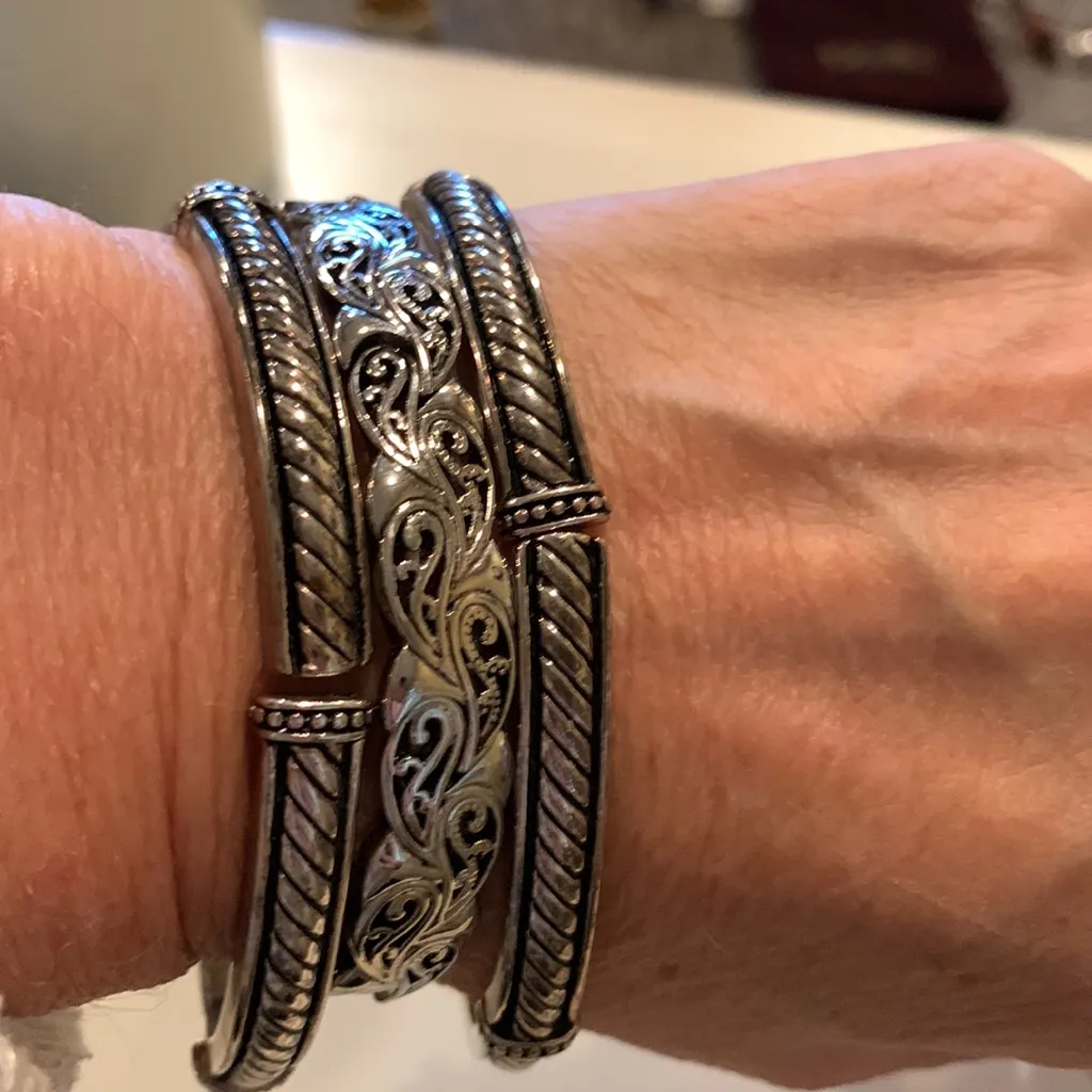 Stretch bangle bracelets Silver - Image 2