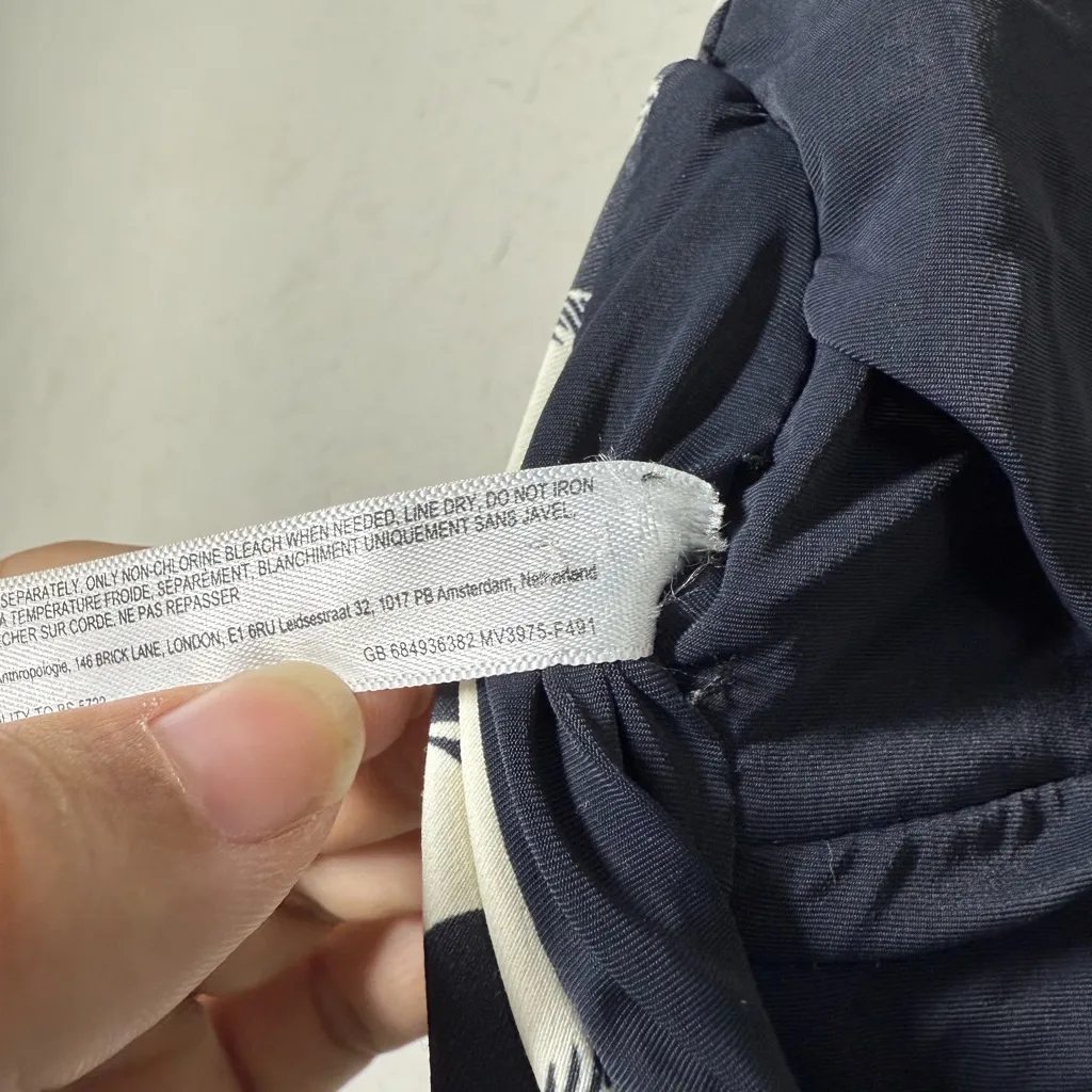 Anthropologie Maeve Ruffled Plunge One Piece Swimsuit Sz XS - Image 8