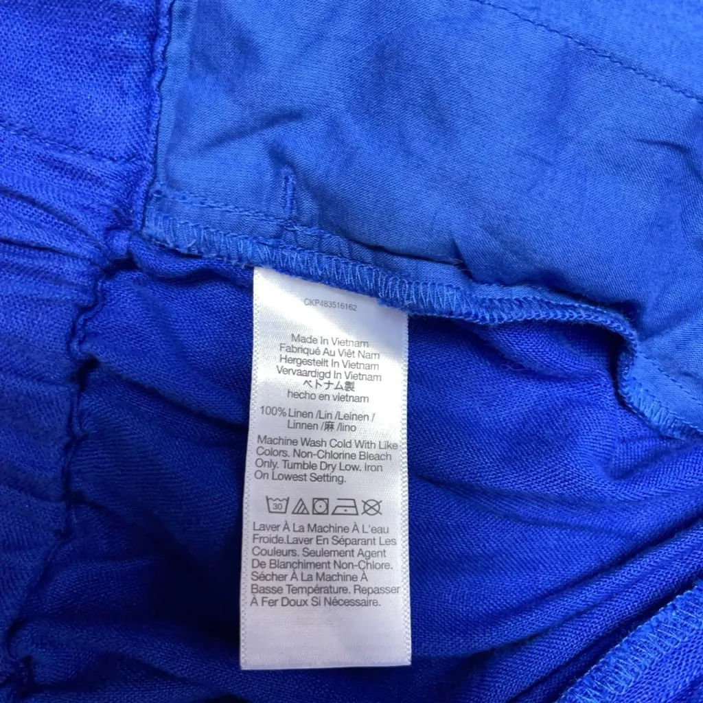 🆕 Madewell Clean Pull-On Shorts in 100% Linen |  Pure Blue - Image 9