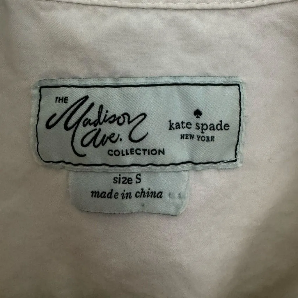 Kate Spade Madison Ave Peplum Button Top Size S - Image 4