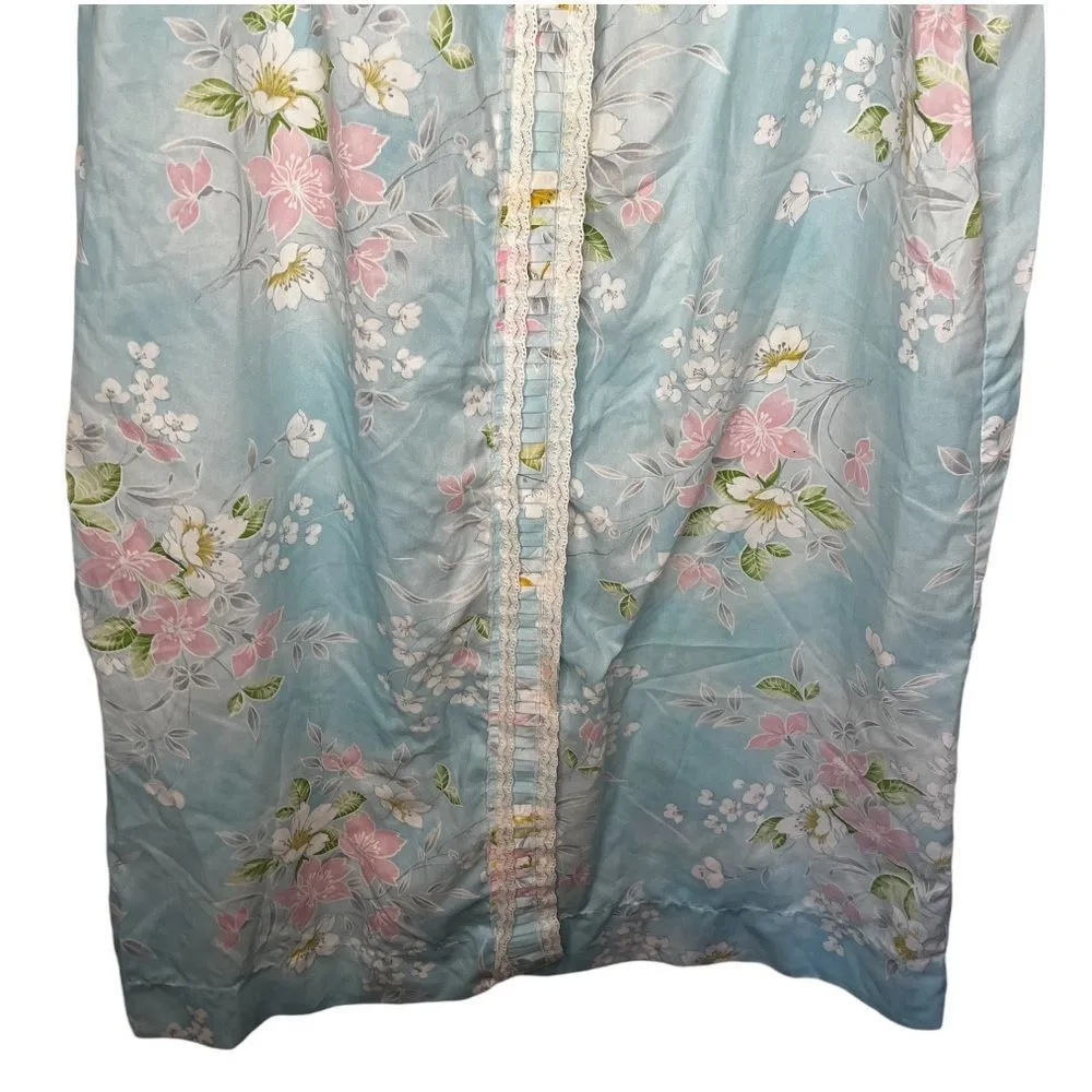 Vintage Floral Robe House Coat‎ Pink - Image 3