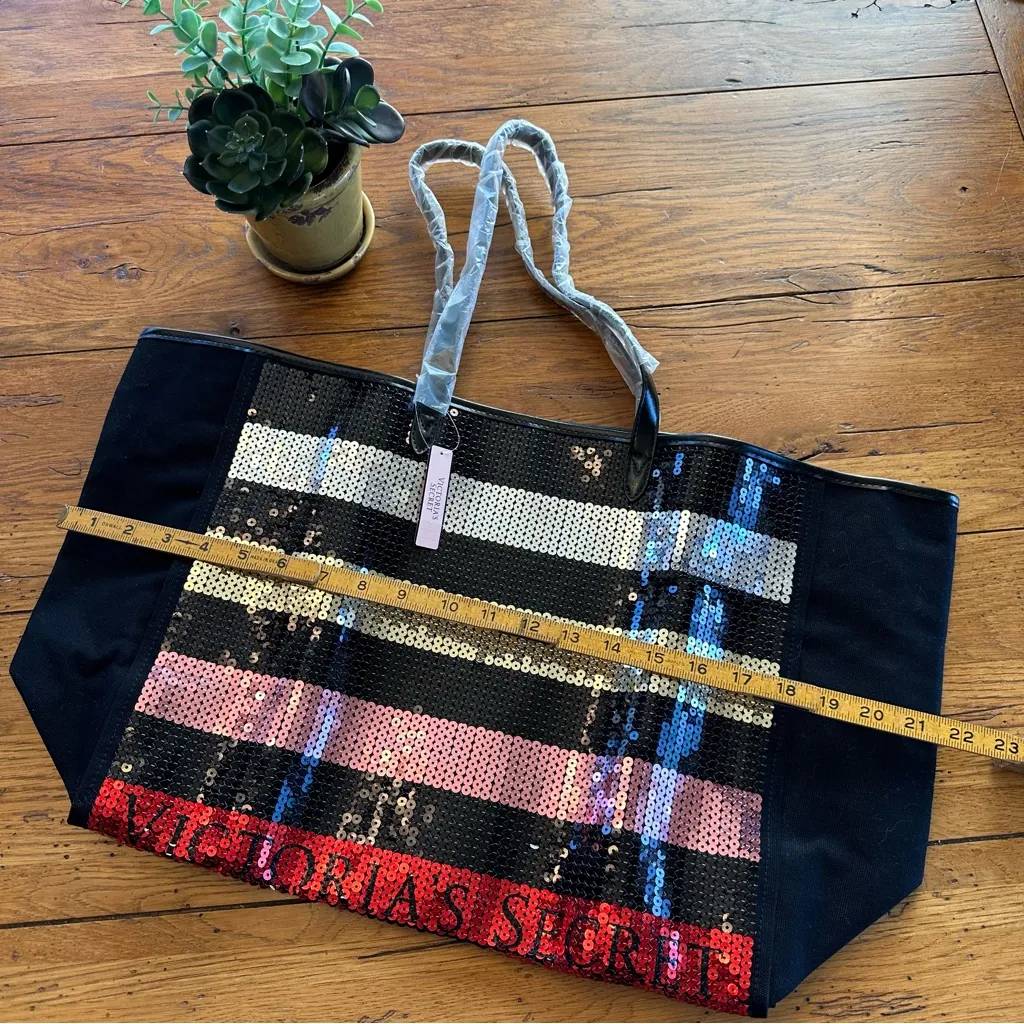 Victoria Secret Sequin Tote Bag NWT - Image 4