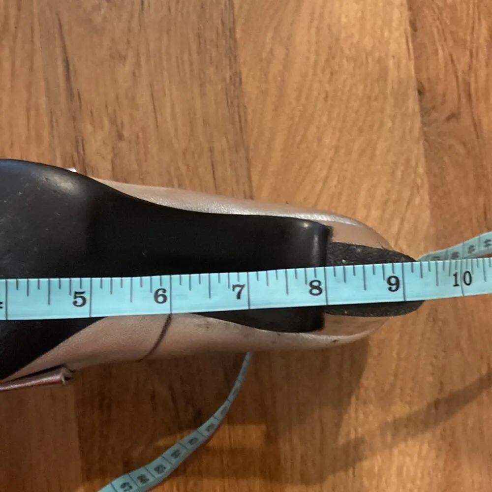 May Company California Silver Metallic Vintage Bow Heels Size 8 Narrow Women’s - Image 8