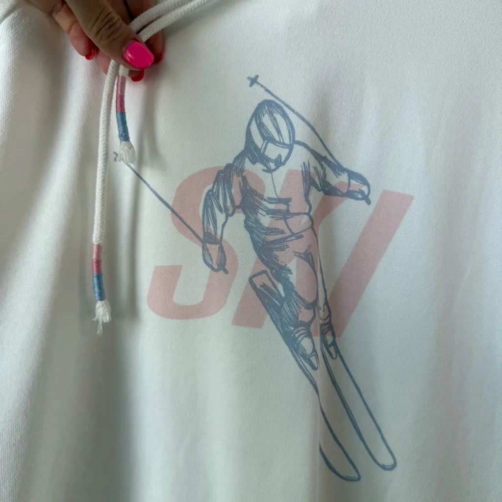 PJ Salvage SKI Hoodie Jogger Set Ivory‎ XL White - Image 6