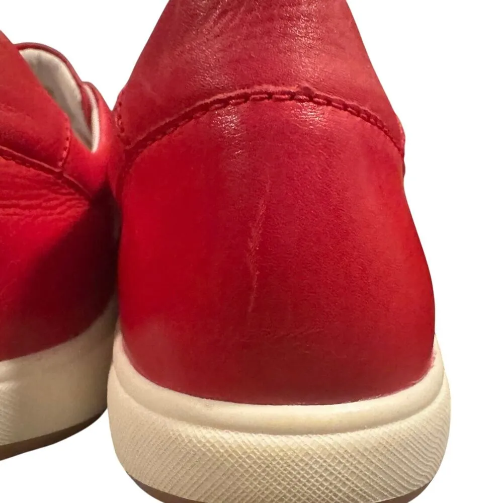 JOSEF SEIBEL Caren 18 RARE Red Leather Sneakers EURO 42 New in Box MSRP $150 Size 11 - Image 14