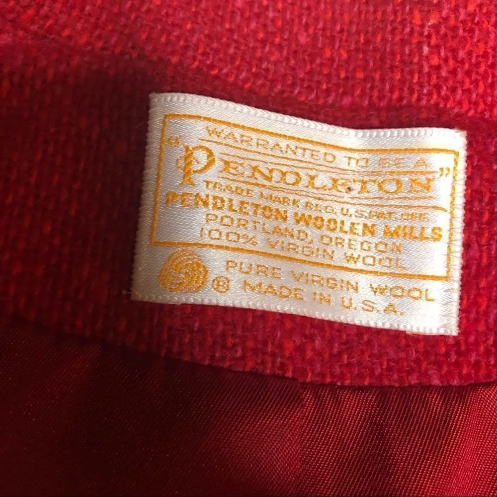 Vintage 1980/90s Pendleton Woolen Mills Red Blazer - Image 8