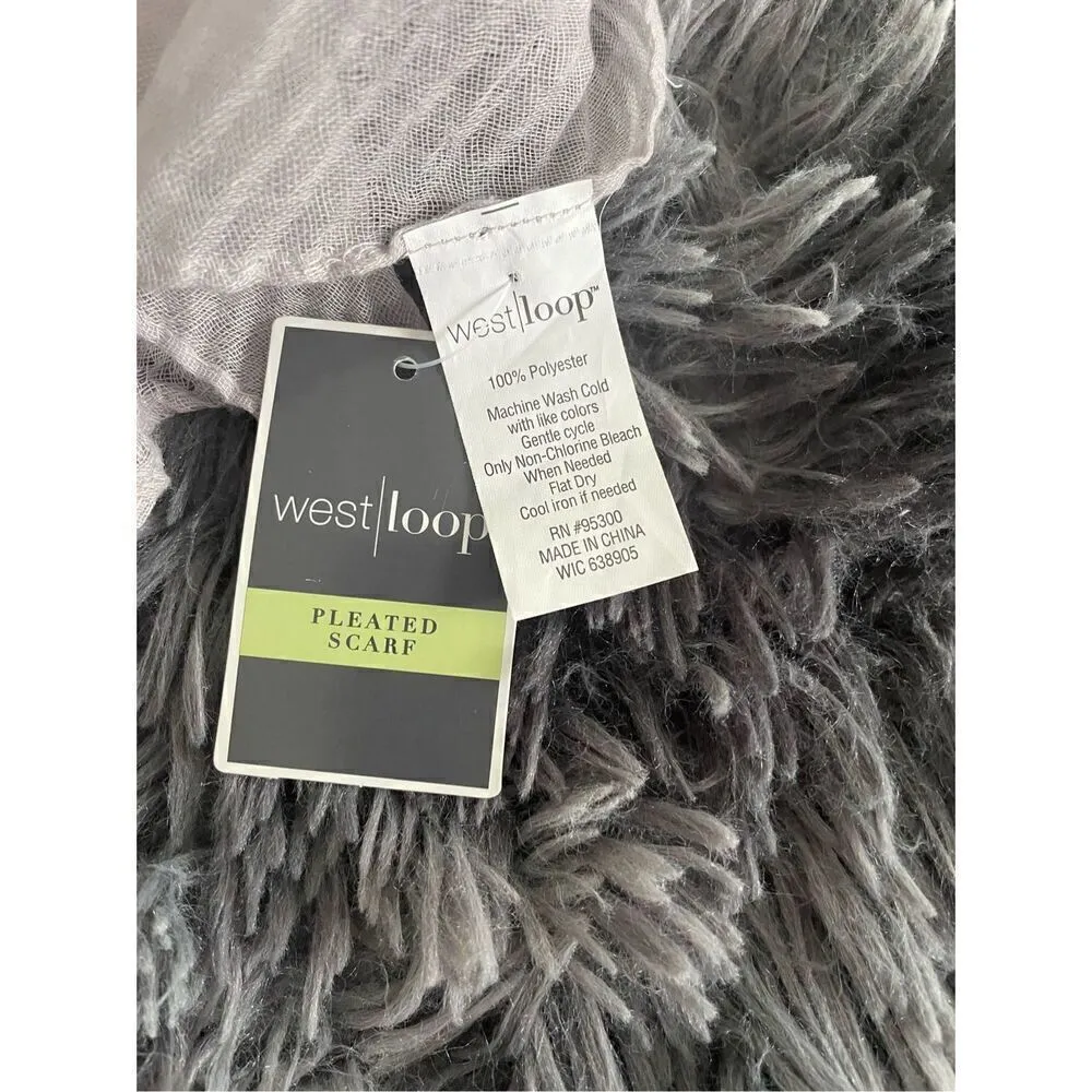 West Loop NWT  PLEATED SCARF - Image 3