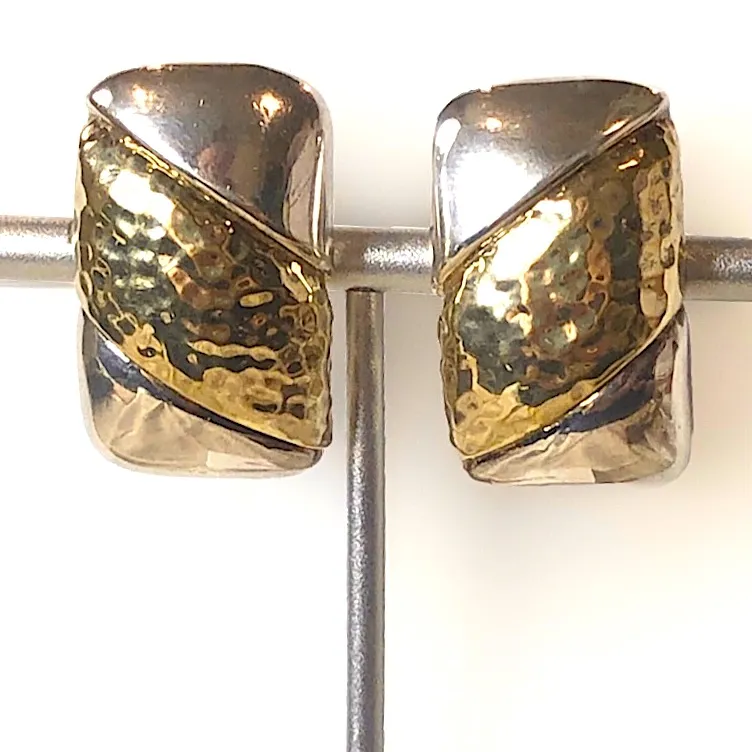 SIMON SEBBAG Sterling Silver Vermeil Clip On Earrings Gold - Image 14