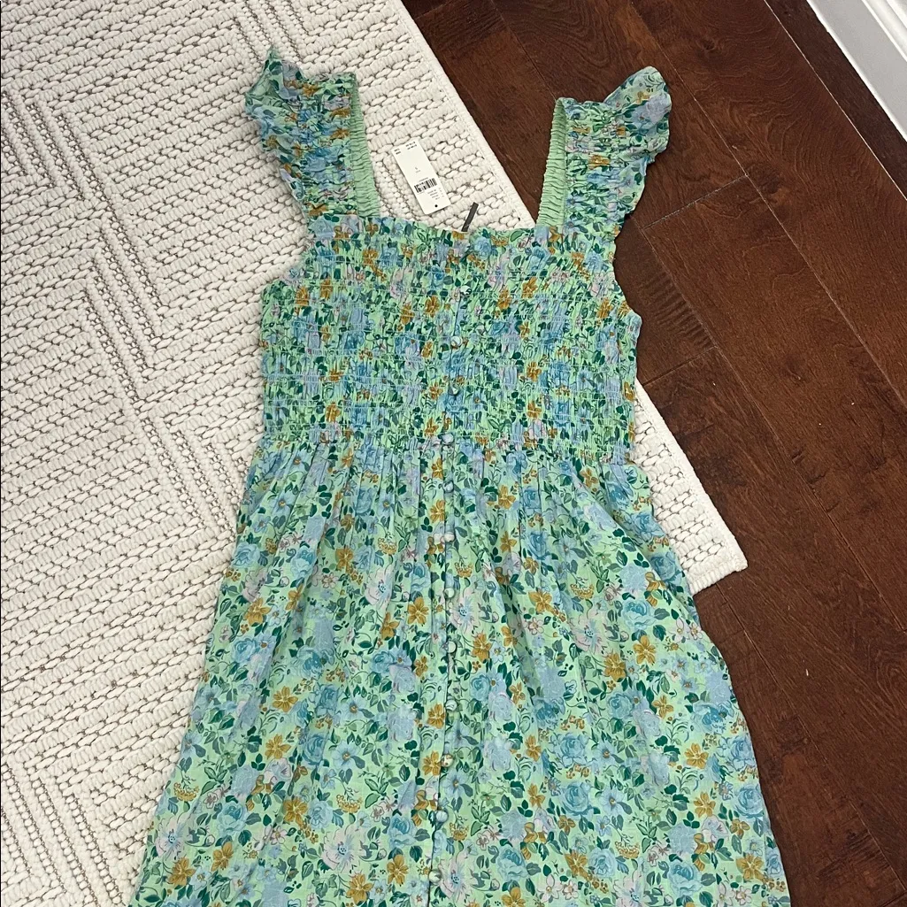 Anthro The Peregrine Square-Neck Midi Dress - Image 10