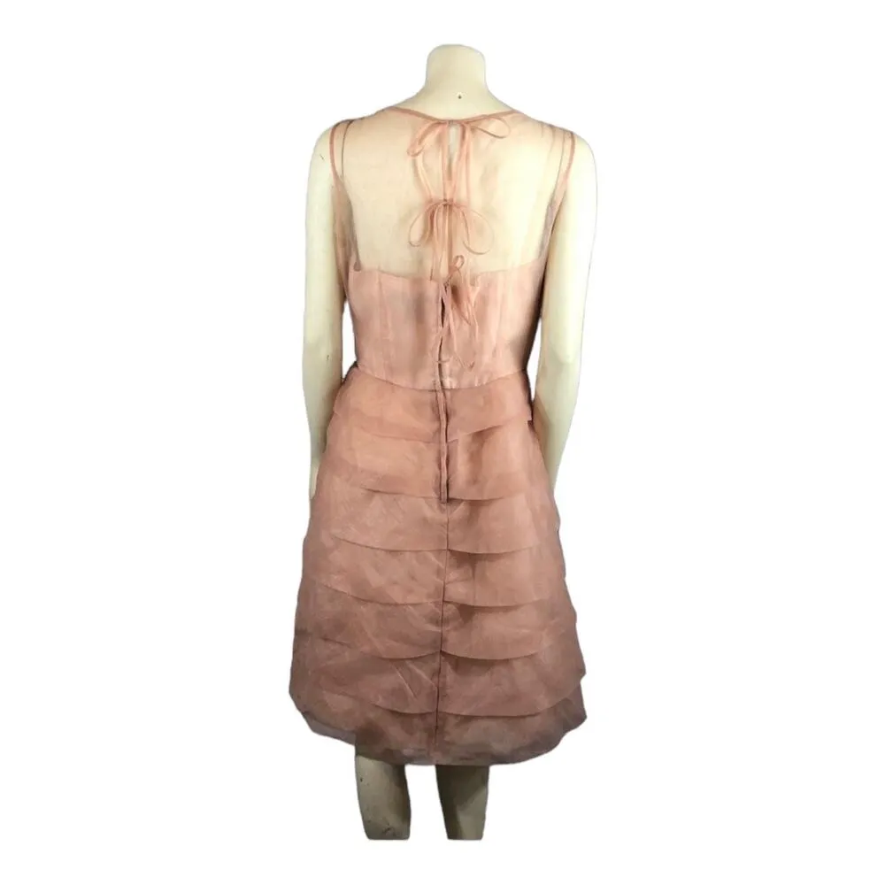 Marc Jacobs fabulous tiered organza sheer sleeveless party dress. size 12 - Image 11