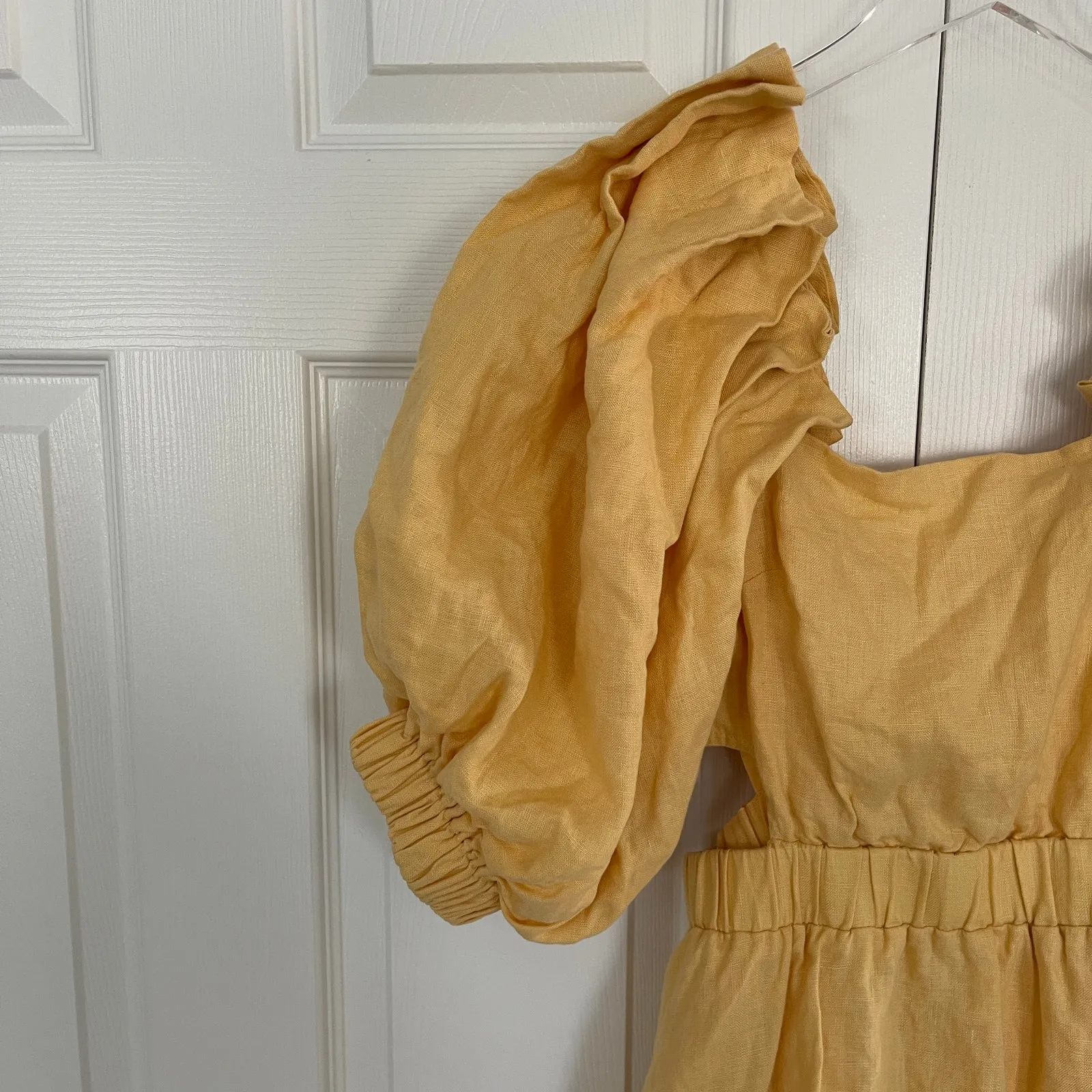 Sovere Noble Mini Dress in Buttercup Yellow Size M - Image 4