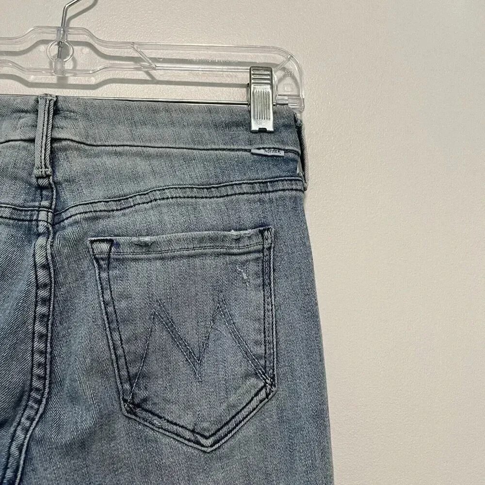 Mother Denim Looker Ankle Fray Jeans in Clear as Day Size‎ 25 Blue - Image 8