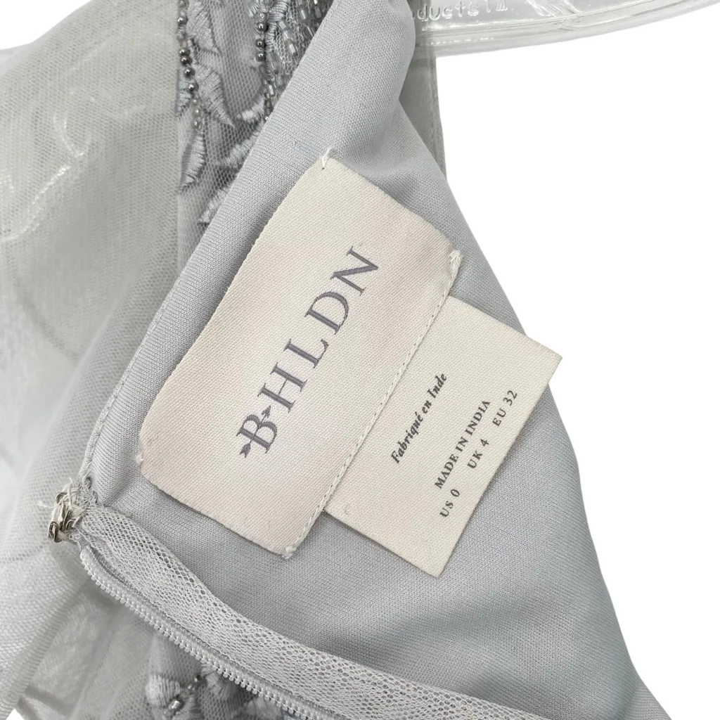 Anthropologie BHLDN Maricela Dress Beaded Chiffon Evening Formal - Image 16