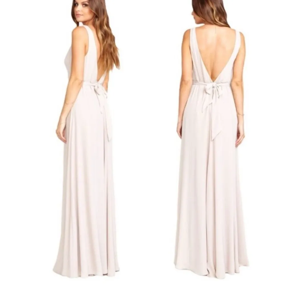 Show Me Your Mumu Jenn Maxi Dress in Cream Show Me the Ring Crisp Size‎ L - Image 2